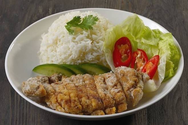 906 Lemon Grass Pork Chop with Rice / 香茅猪扒饭